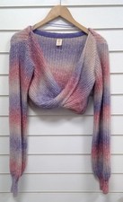 Ladies URBAN OUTFITTERS Purple and Pink Cropped Jumper M - CG H71