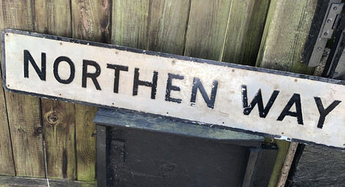 Sign vintage 1960 70s northen - sign,