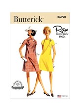 Butterick Easy SEWING PATTERN B6990 Retro 1960s Dresses Sizes 8-16 Or 18-26