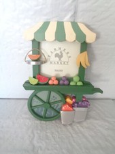 New - Farmers Market - Fruit Cart -  Table - Picture / Photo Frame - 3" x 2.5"