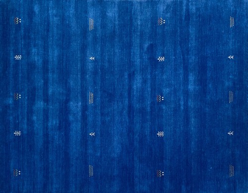 Gabbeh blue rug 200x300cm hand - gabbeh,