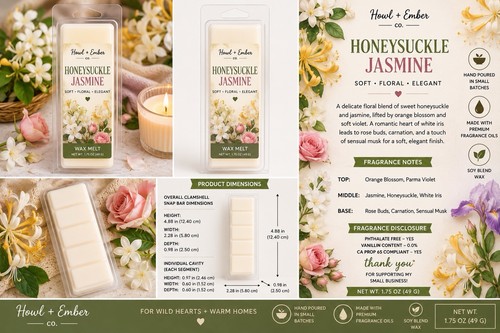 Honeysuckle jasmine wax melts - honeysuckle,