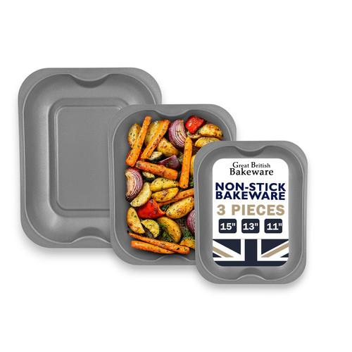 Pack roasting baking tray - 3-pack,