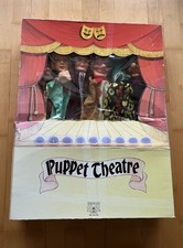 Rare 1970s Vintage Puppet Theatre & Six Puppets by Padgett Brothers Ref. No. 53