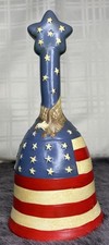 American Flag Bell W/ Eagle