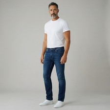 Straight fit stretch jeans - straight,