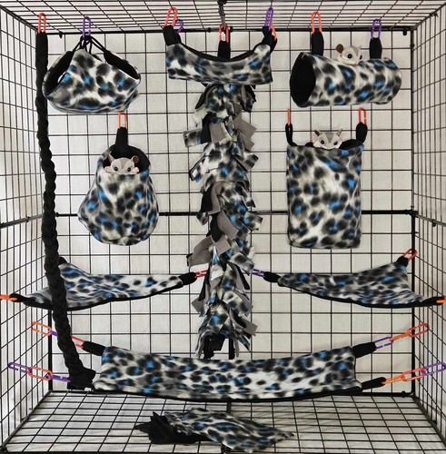Snow leopard sugar glider cage - glider,
