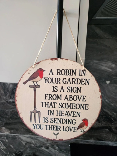 Robin your garden a sign - in,