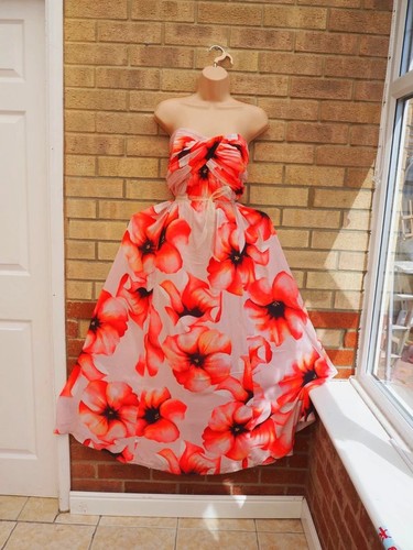 Monsoon pink red - floral, party