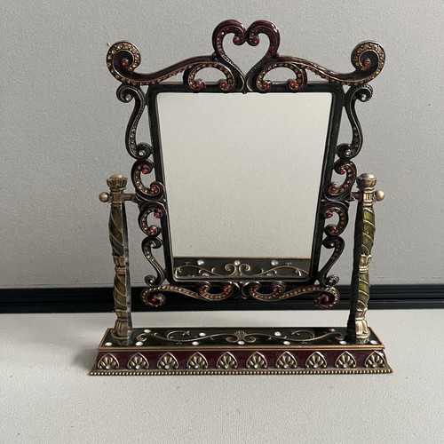 Vanity metal mirror victorian - metal,