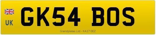 Private number plate - gk, gk54