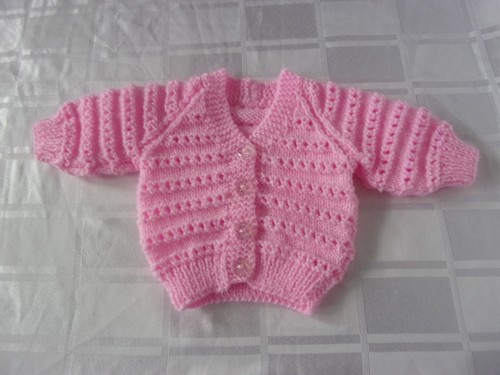 Hand knit pink - knit, baby