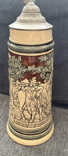Antique german beer stein - 1.5l,