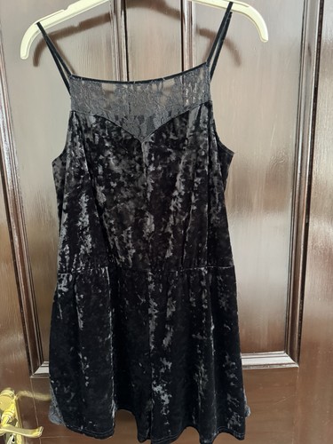 Topshop crush velvet playsuit - topshop,