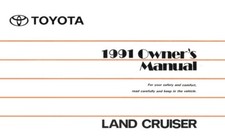 1991 Toyota Land Cruiser Owners Manual User Guide Reference Operator Book Fuses