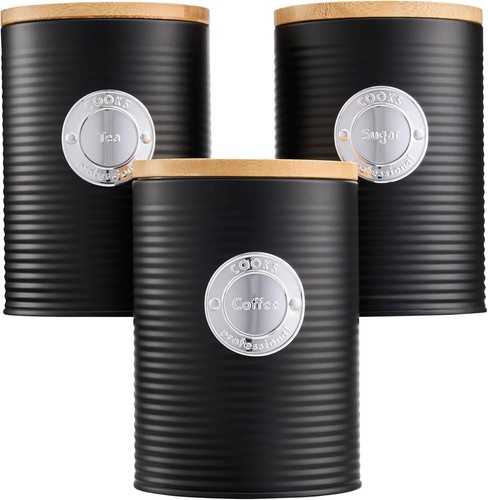 Tea coffee sugar canisters - coffee,