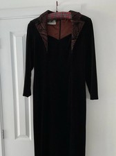  John Marks of London Full Length Black Evening Dress Size 16 