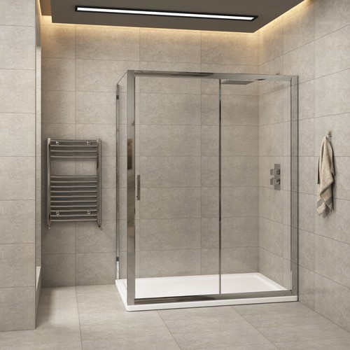 Sliding shower enclosure door - enclosure,