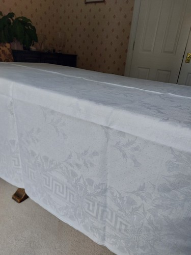 White damask vintage - white,