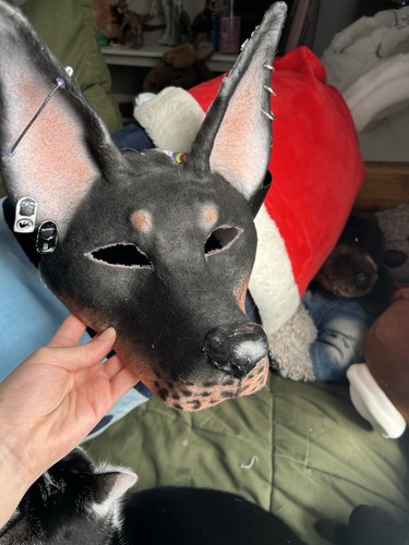 Doberman pinscher animal mask - pinscher,