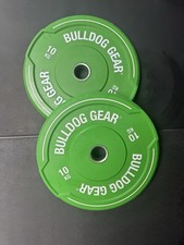 Bulldog Gear - Hybrid 2.0 Black Rubber Bumper Weight Plates - 10KG Pair