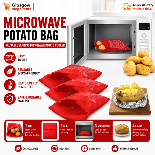 Microwave potato bag reusable - microwave,