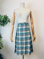 Vintage 80s Blue White Grey