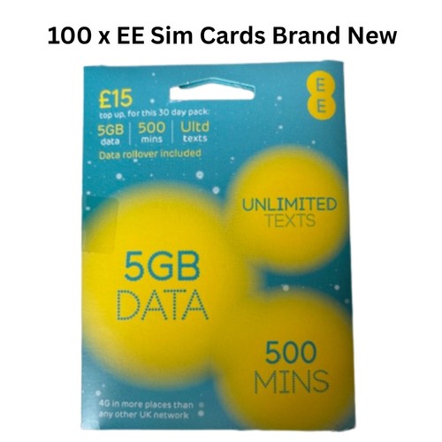 Mobile sim cards 5gb - ee, data