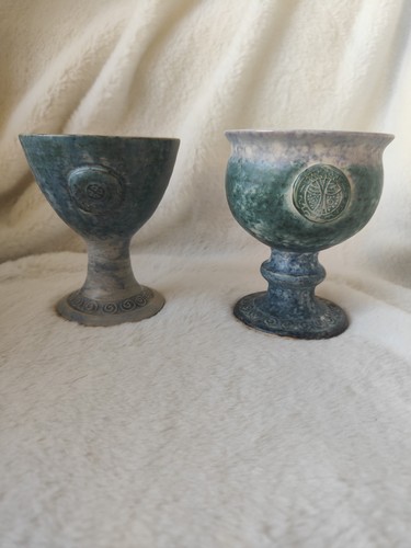 Conwy pottery goblets - , celtic