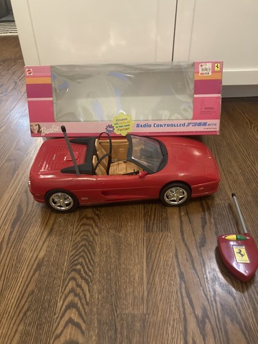 Vintage barbie car ferrari - car,