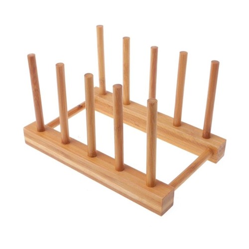 Dish rack pots wooden plate - pots,