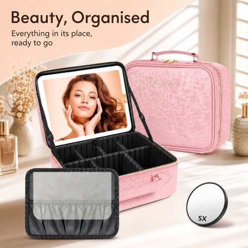 Led makeup bag - led,