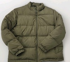 Lands End Puffer Jacket Coat Feather / Down Sage Green  Size XL 16/18 Warm, Cozy