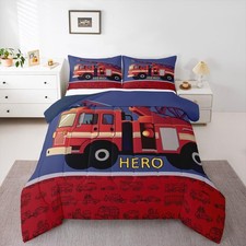 Fire Truck Comforter Set