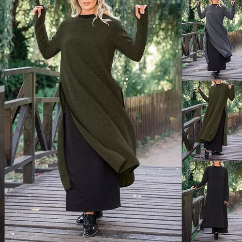 Women sweatshirt dress long - women,