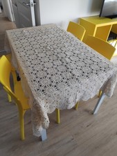 Handmade crochet tablecloth - handmade,