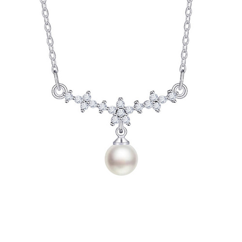Dainty chain pearl drop - chain,