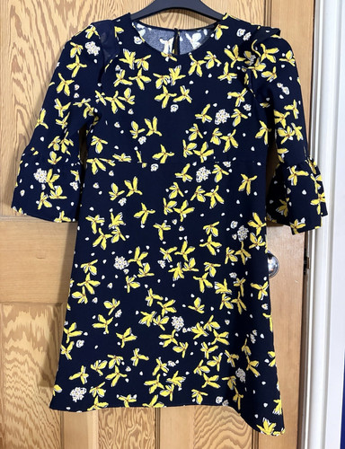Zara basic navy yellow white - zara, navy/yellow/white