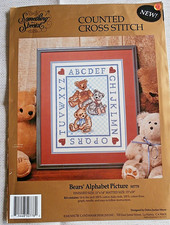 Candamar Designs cross stitch kit BEARS ALPHABET PICTURE Something Special 50778