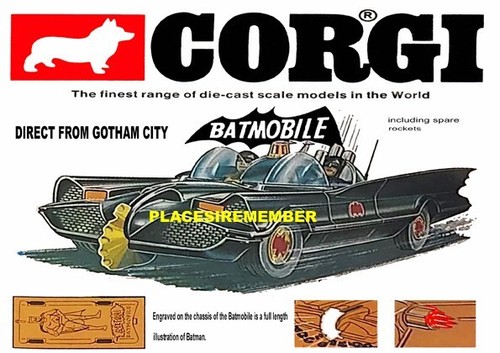 Corgi toys batmobile colour - corgi, in