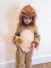 LION COSTUME  KING OF THE JUNGLE BOOK CHARACTER ALL IN ONE FANCY DRESS (4-5y) 