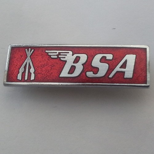 Bsa enamel lapel pin - badge, cap