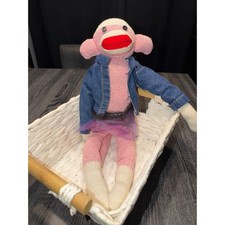 Handmade Sock Monkey Doll