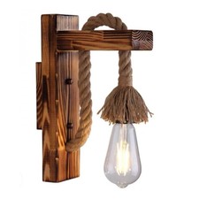 Vintage Hemp Rope Wall Lamp