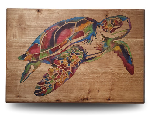 Sea turtle oak - resin, wall