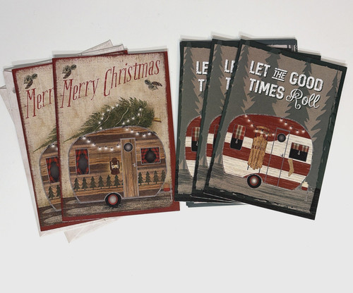 Christmas cards camper - christmas,