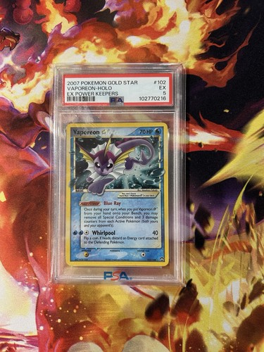 Vaporeon gold star 102 108 - vaporeon,