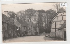 STANTON Gloucestershire  Village Road with Shell Petrol Pump  / Motor bike  RP