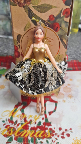 Gisela graham xmas - fairy, black