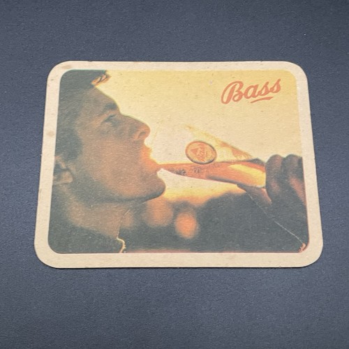 Vintage bass beer mat 1970s - bass,